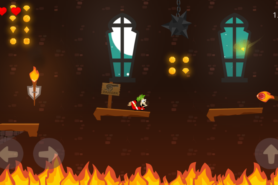 Gameplay screenshot from Doge and the Lost Kitten by Hot Teapot Games.